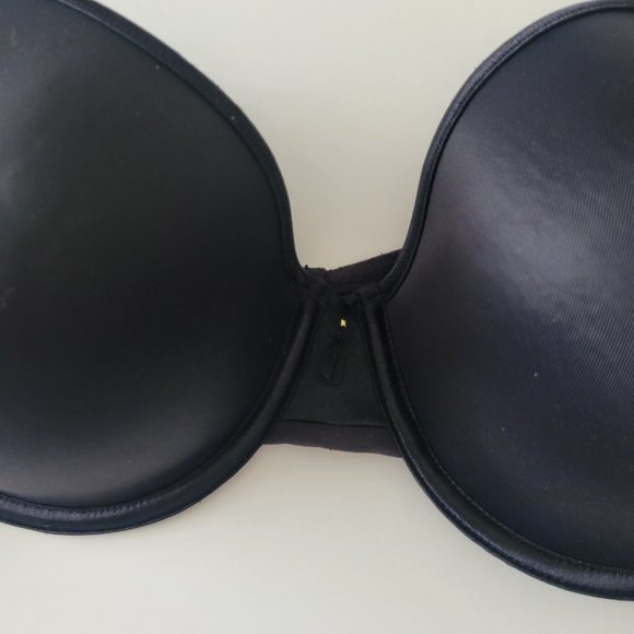 Vanity Fair Bra 36D Body Caress Underwire Full Coverage Convertible Straps Black - Picture 4 of 8